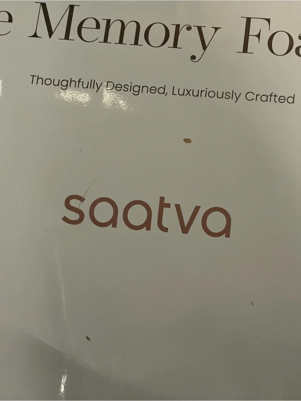 1 SAATVA GRAPHITE MEMORY FOAM PILLOW High Loft King Size Pillow NEW